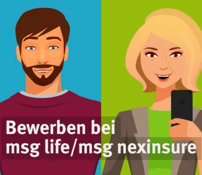 Titelbild des Erklärvideos - Bewerben bei msg life und msg nexinsure